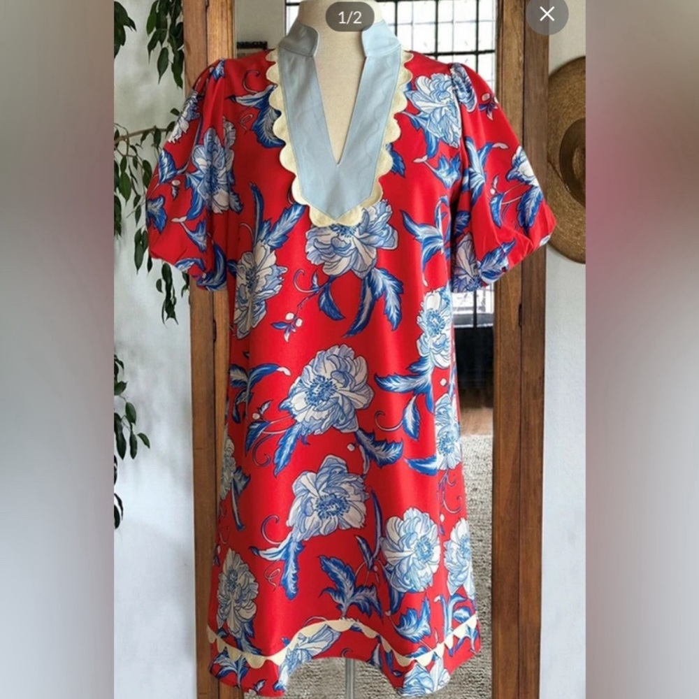BN Preppy, Fun Red, White, and Blue Dress